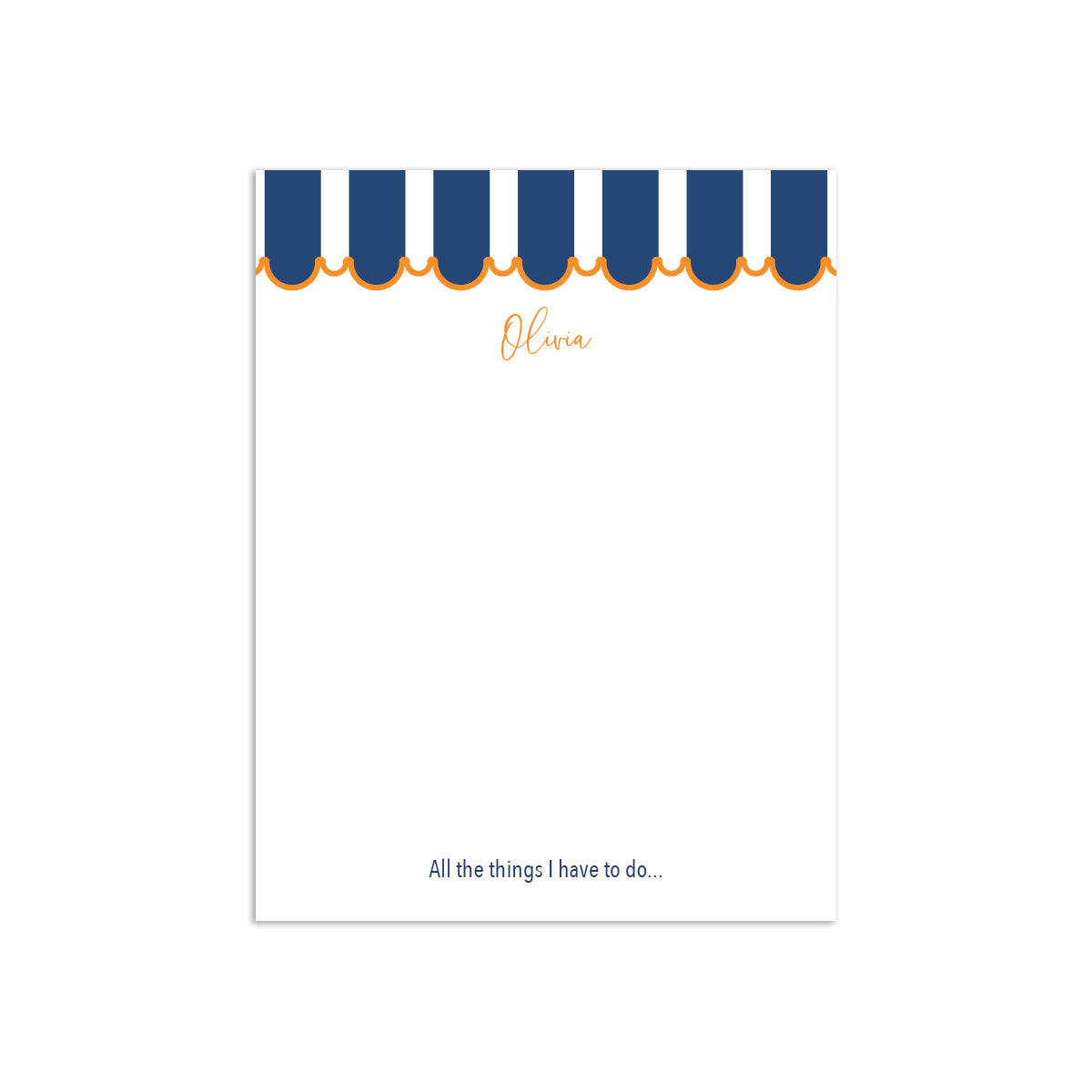 Awning Small Notepad - Navy