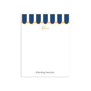 Awning Small Notepad - Navy