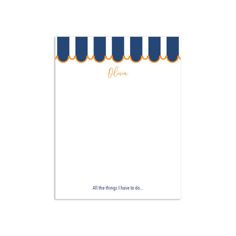 Awning Small Notepad - Navy