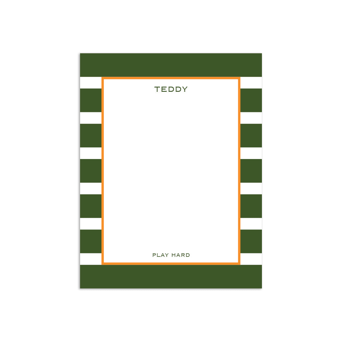 Rugby Small Notepad - Forest