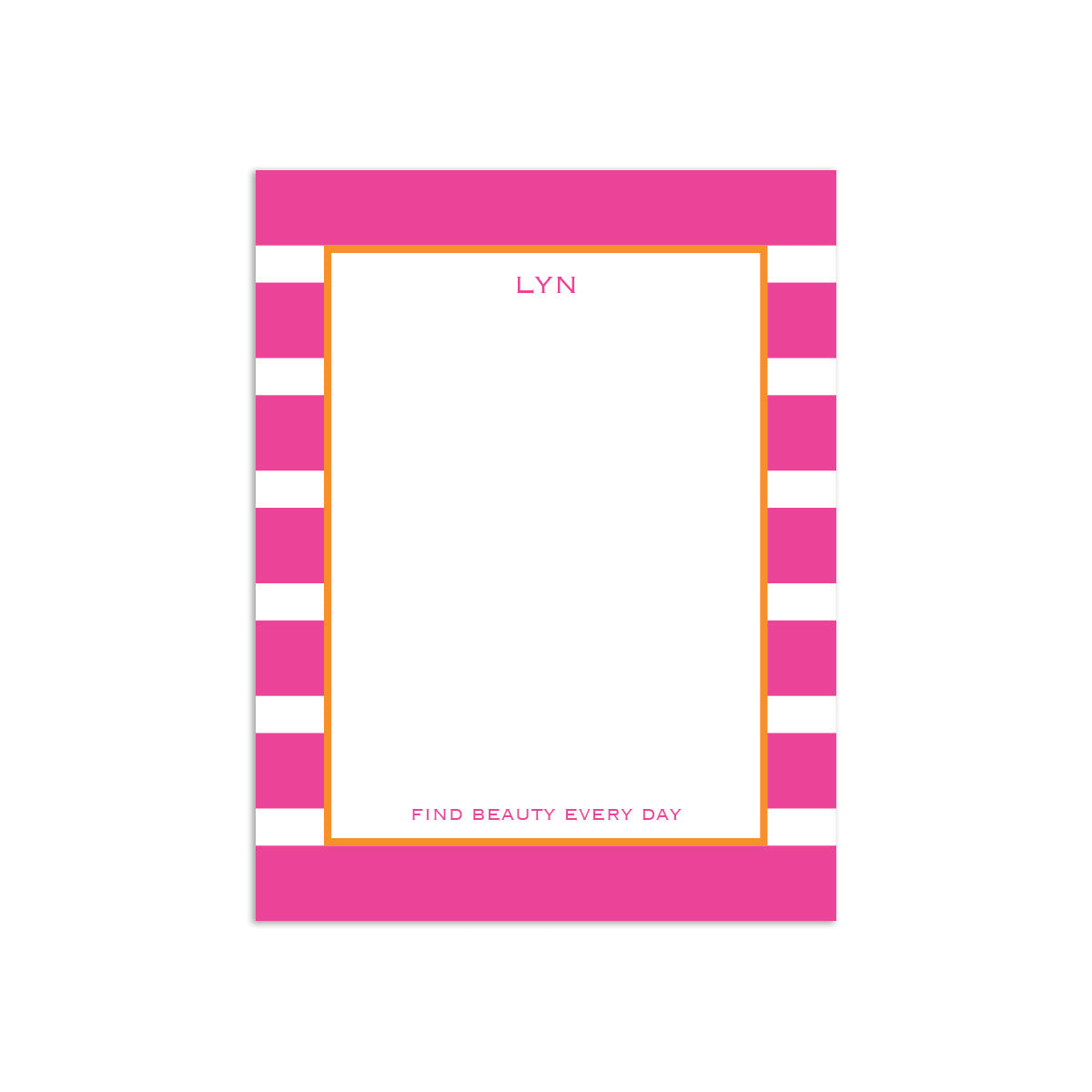 Rugby Small Notepad - Pink