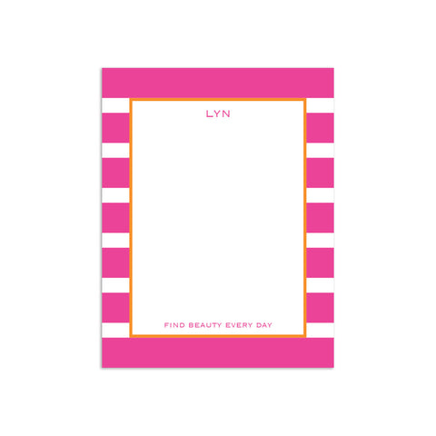 Rugby Small Notepad - Pink