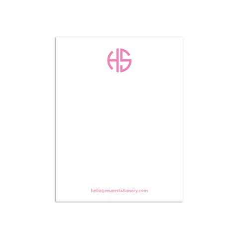 Circle 2 Small Notepad - Pink