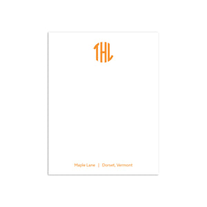 Circle 3 Small Notepad - Orange