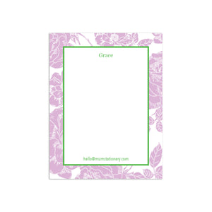 Flora Small Notepad - Pink