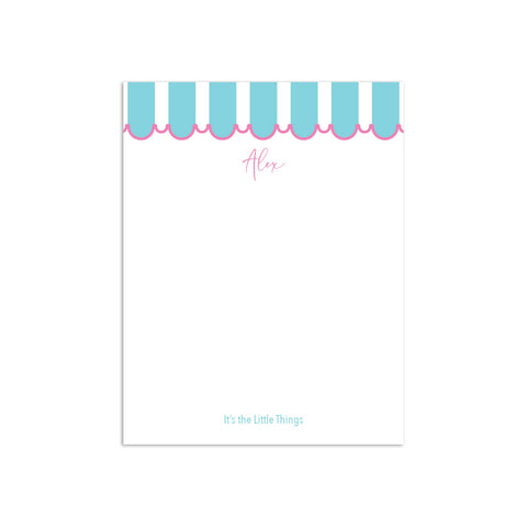 Awning Small Notepad - Aqua