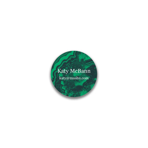 Malachite Round Sticker