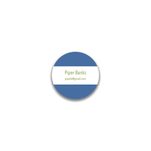 Simple Sans Round Sticker - Blue