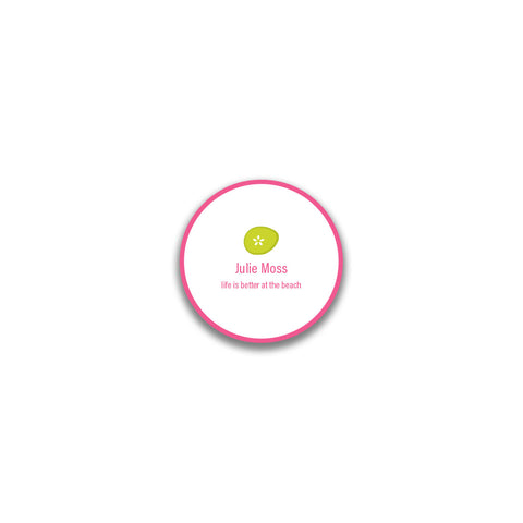 Limes Round Sticker - Pink