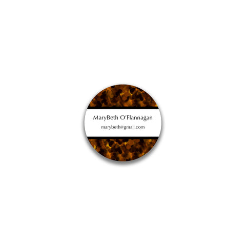 Tortoiseshell Round Sticker