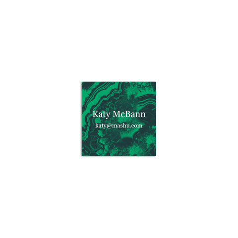 Malachite Square Sticker