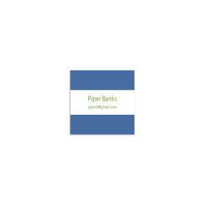 Simple Sans Square Sticker - Blue