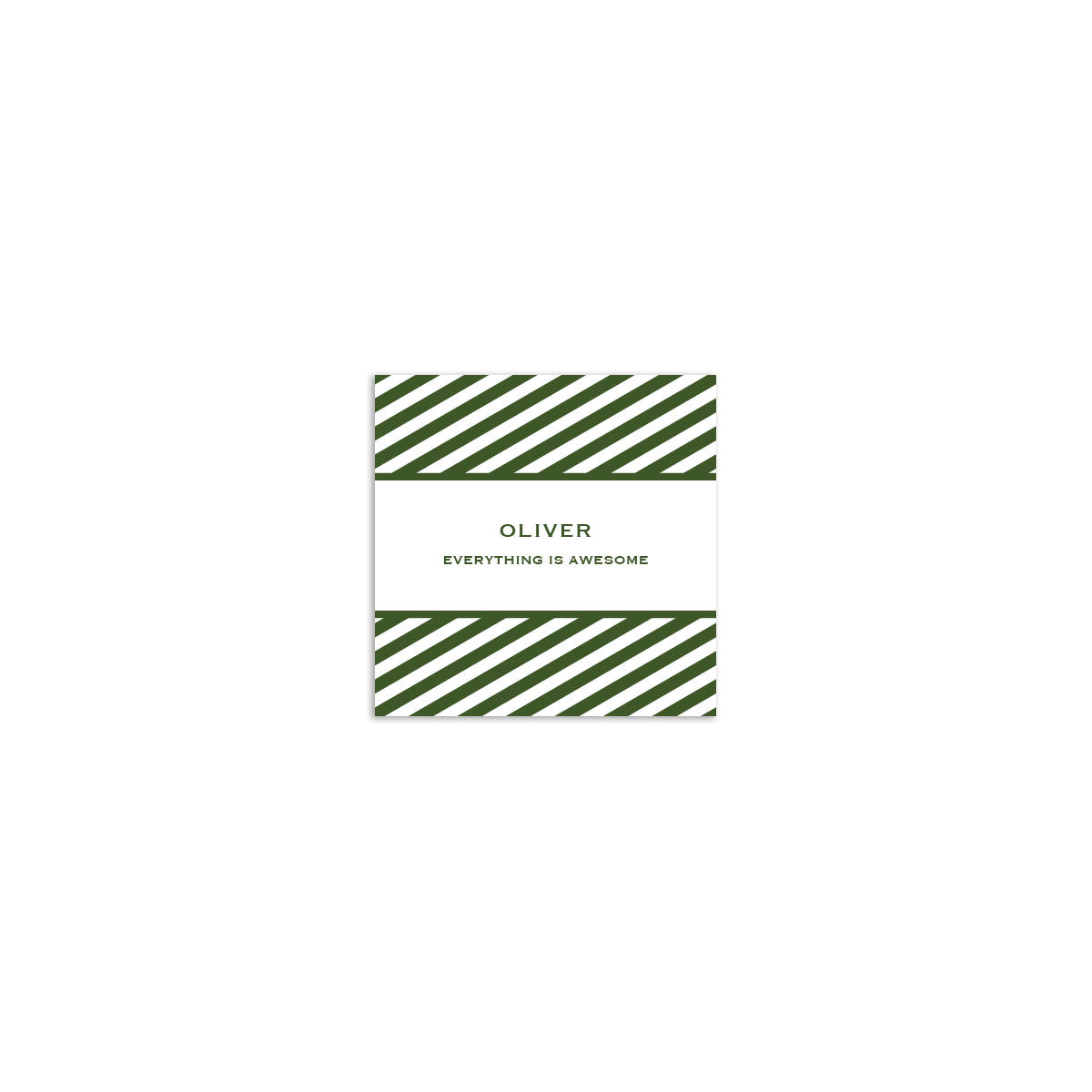 Classic Square Sticker - Forest