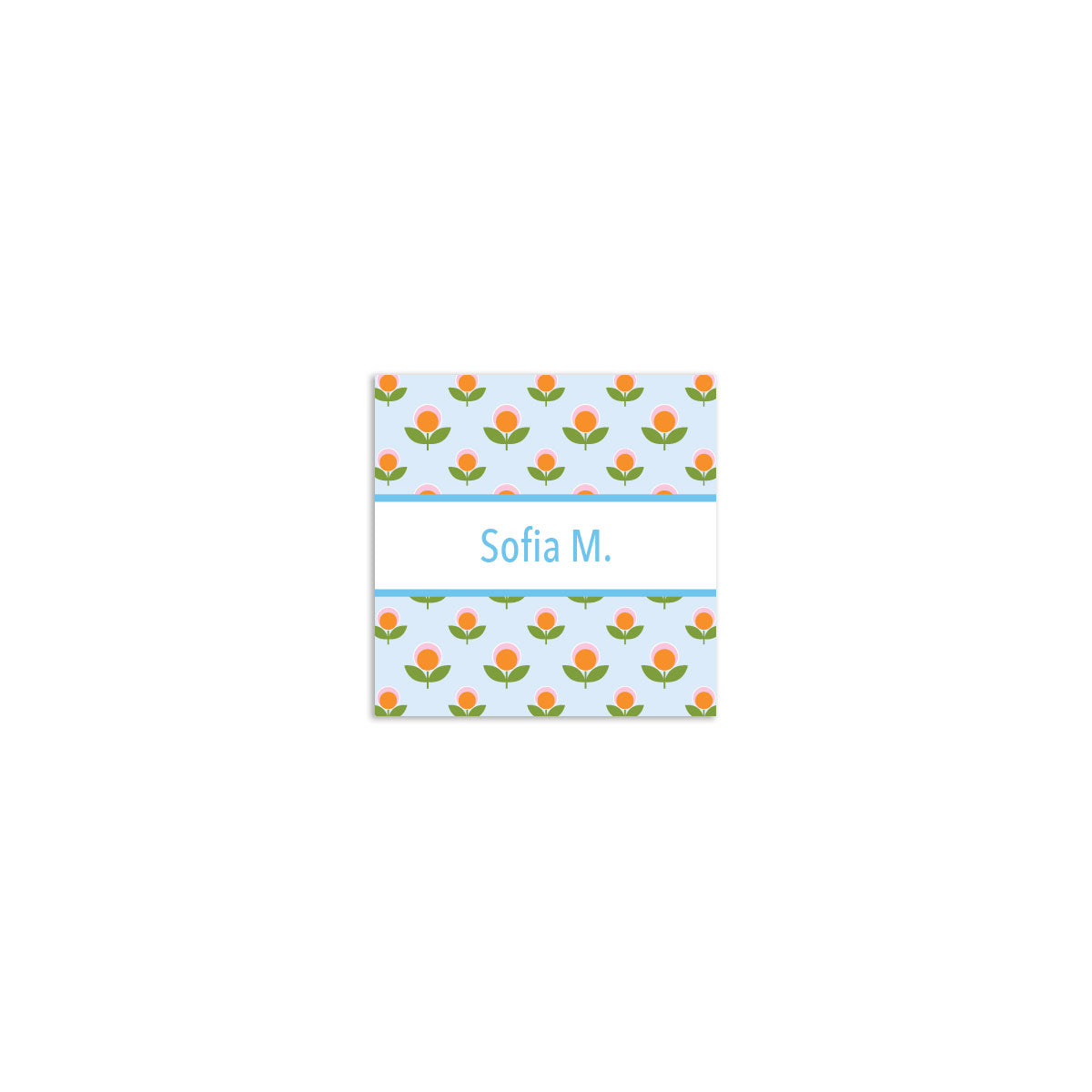 Poppy Square Sticker - Sky