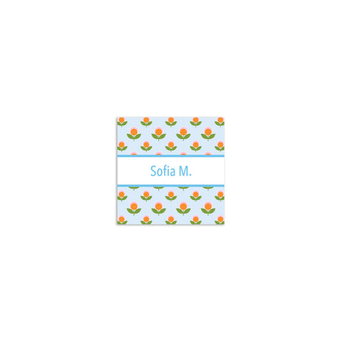Poppy Square Sticker - Sky