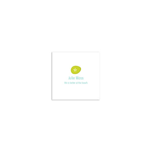 Limes Square Sticker - Aqua