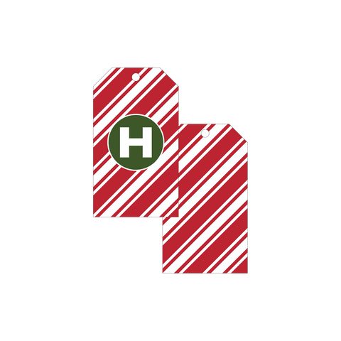Candy Cane Gift Tag