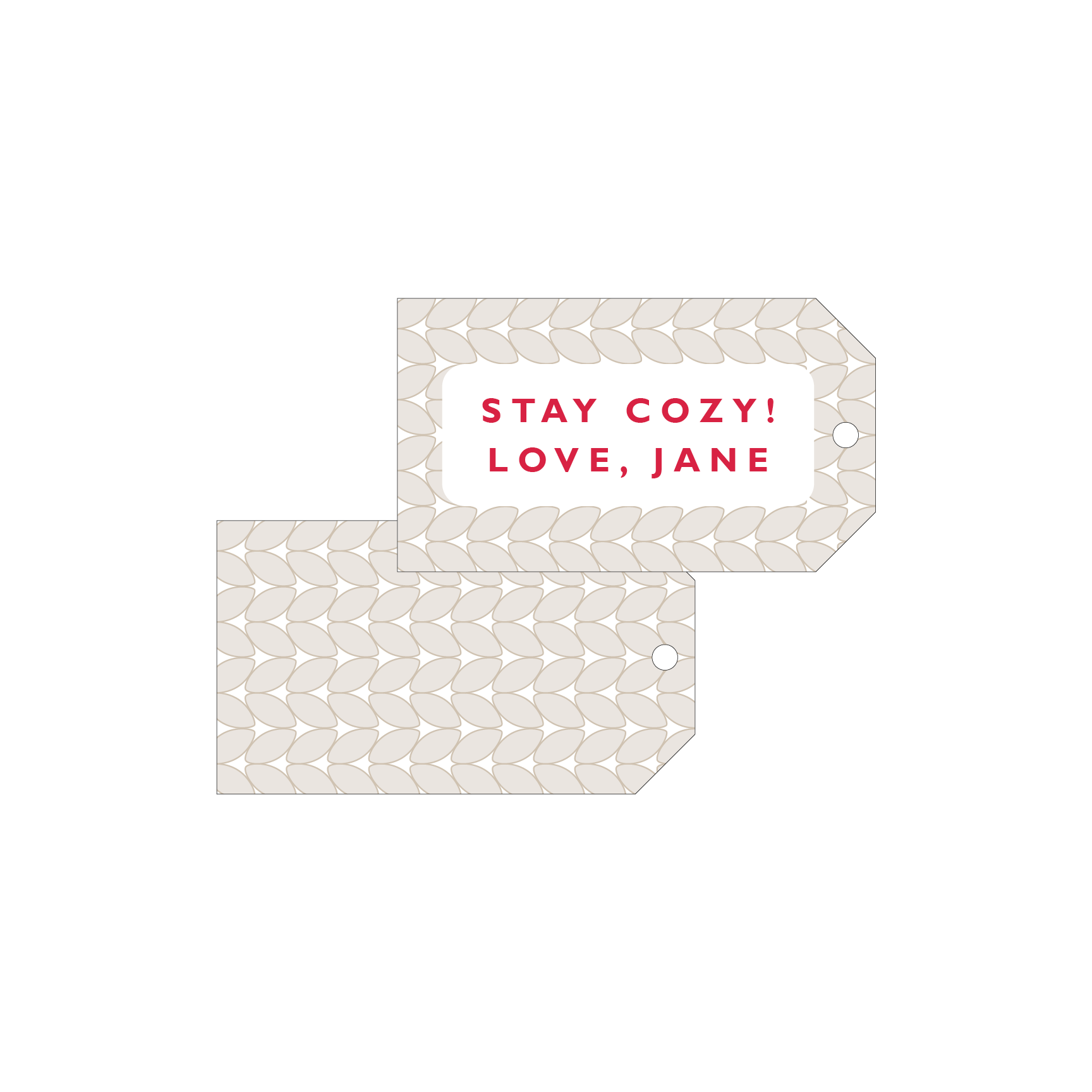 Cozy Gift Tag